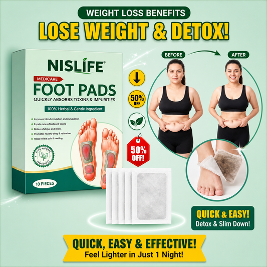 100% Herbal & Gentle Ingredient Weight Lose Foot Pads NT ( 50 PATCHES -BUY 1 GET 3 FREE)